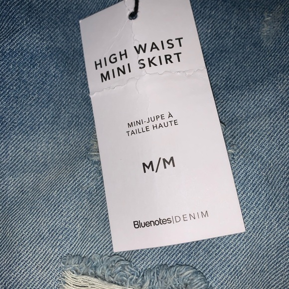 **NEVER WORN** blue notes high waisted mini skirt - Picture 2 of 4
